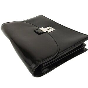 GUCCI Clutch bag Black Silver Women Authentic secondhand